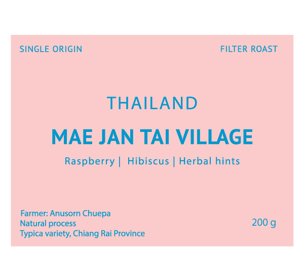 Anusorn Chuepa - Mae Jun Tai Village - Natural process - Typica varietal, 200g