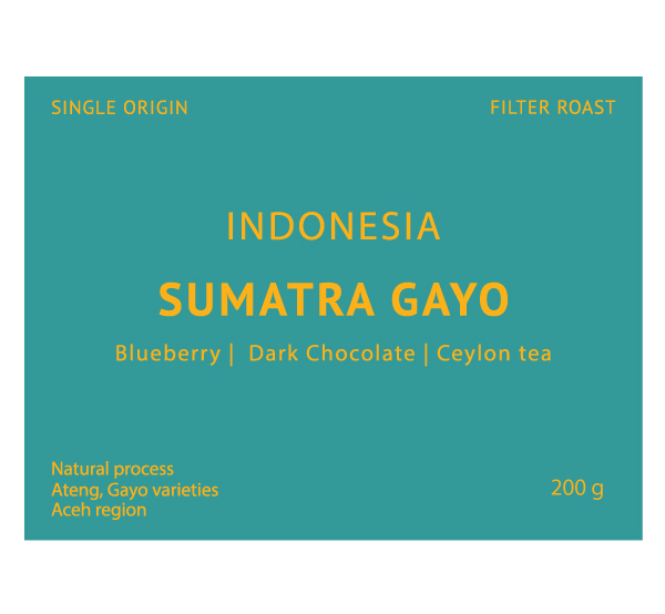 INDONESIA - Sumatra Gayo - Natural process 200g